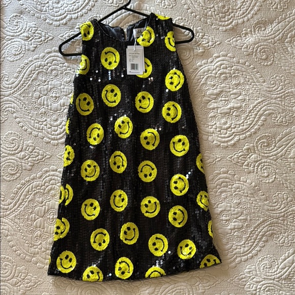 Black Sequin Dress with Yellow Smiley Faces LOLA & The Boys - Picture 7 of 7